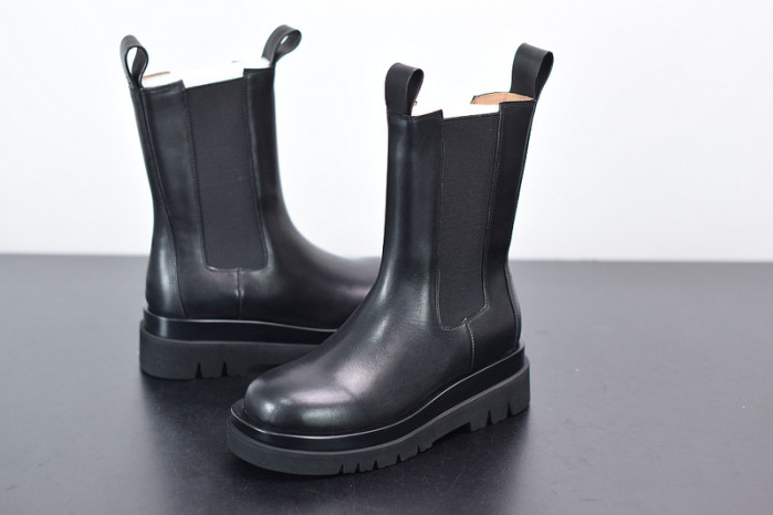 Bottega Veneta Chelsea Tire Leather high Boot