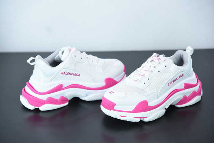 balcia triple s sneaker fluo pink white