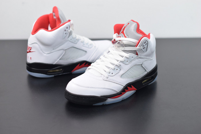air jordan 5 retro fire red silver tongue da1911-102
