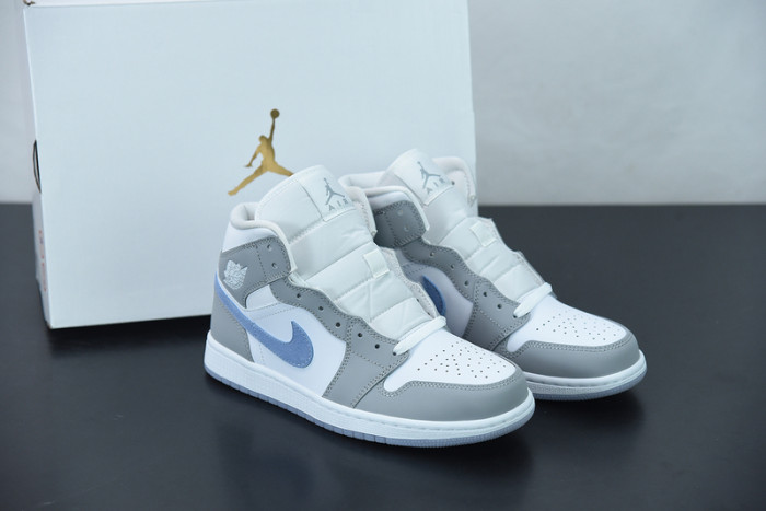 air jordan 1 mid wolf grey aluminum bq6472-105