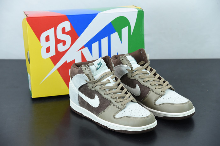 nike dunk high light chocolate dh5348-100