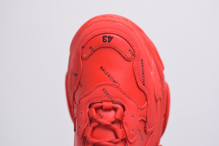 balcia triple s all over logo red 524039 w2fa1 7632