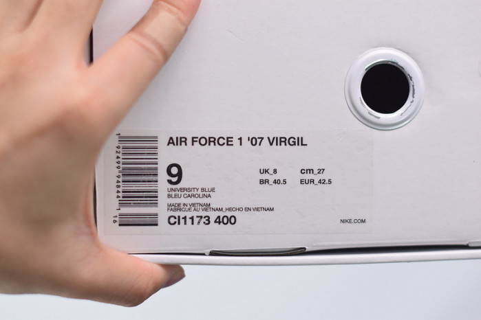 nike air force 1 low off-white mca university blue ci1173-400