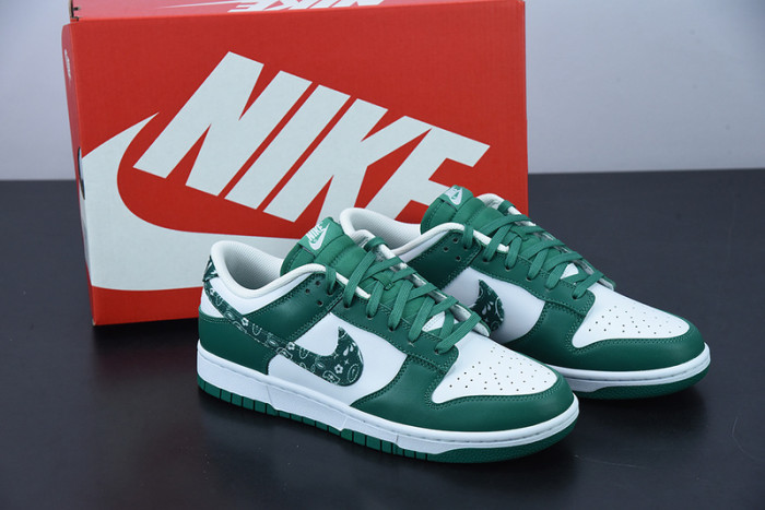 nike dunk low essential paisley pack green dh4401-102