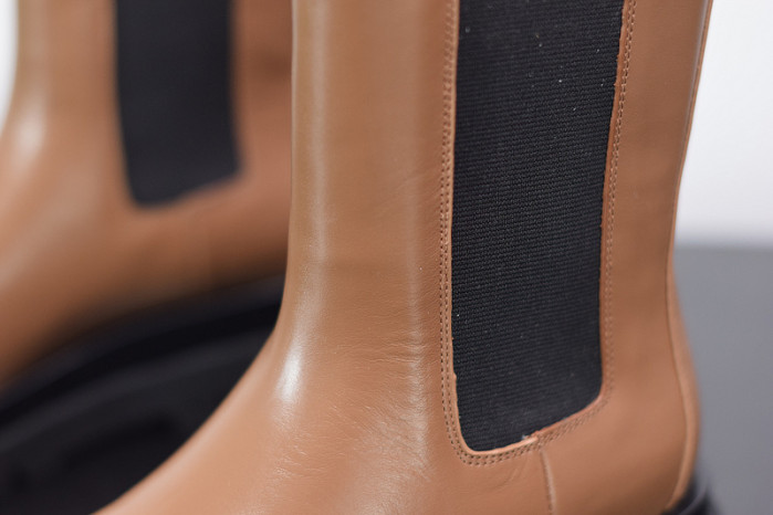 Bottega Veneta Chelsea Tire Leather high Boot