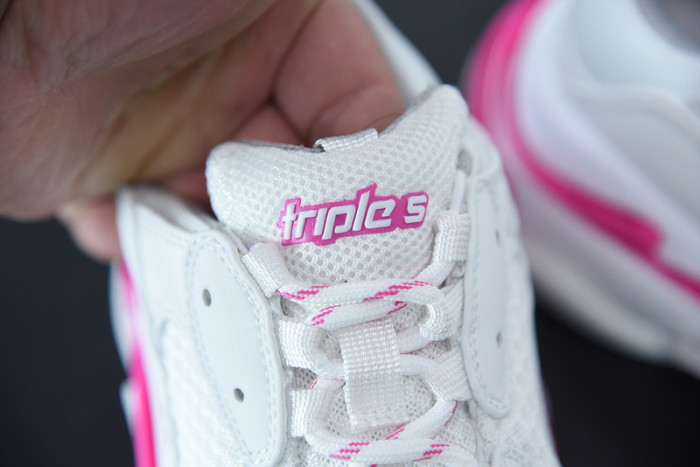 balcia triple s sneaker fluo pink white