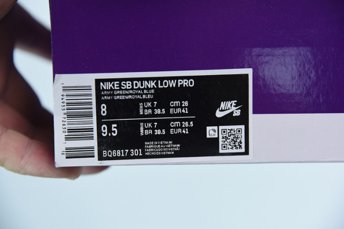 nike dunk low sb celadon bq6817-301