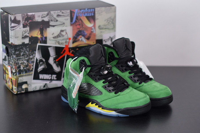 air jordan 5 oregon green ck6631-307