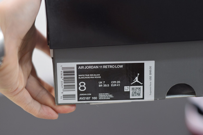 air jordan 11 retro low concord bred av2187-160