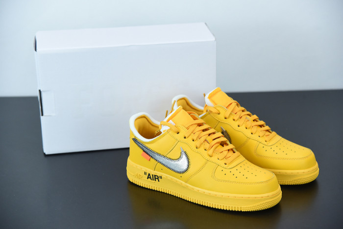 off-white x nike air force 1 low “university gold” dd1876-700