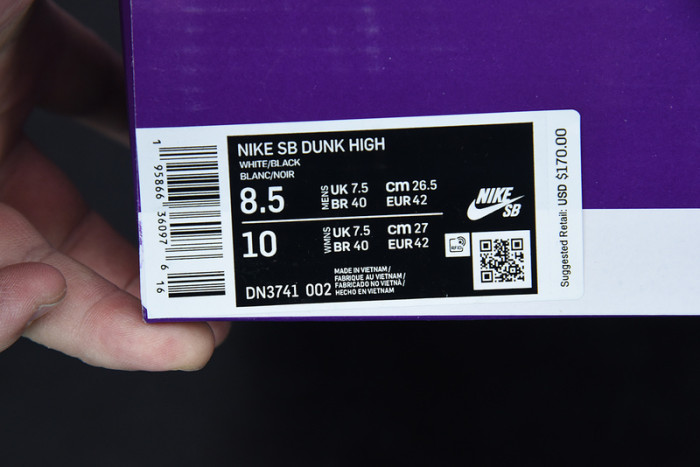 nike sb dunk high S*p*e by any means black dn3741-002