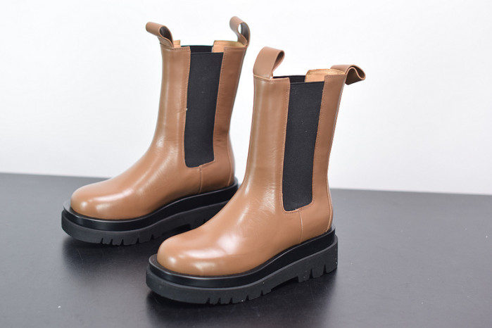 Bottega Veneta Chelsea Tire Leather high Boot