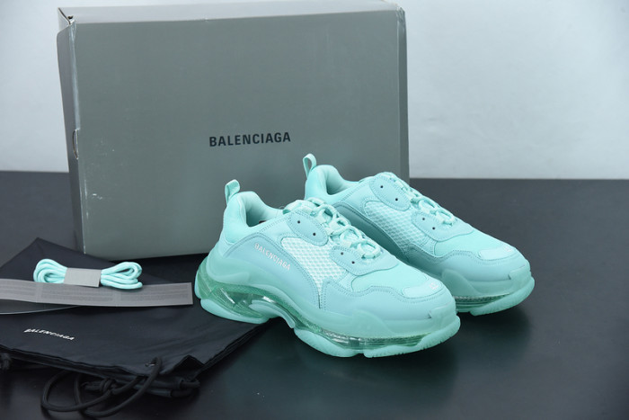 balcia triple s sneaker clear sole green