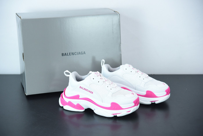 balcia triple s sneaker fluo pink white