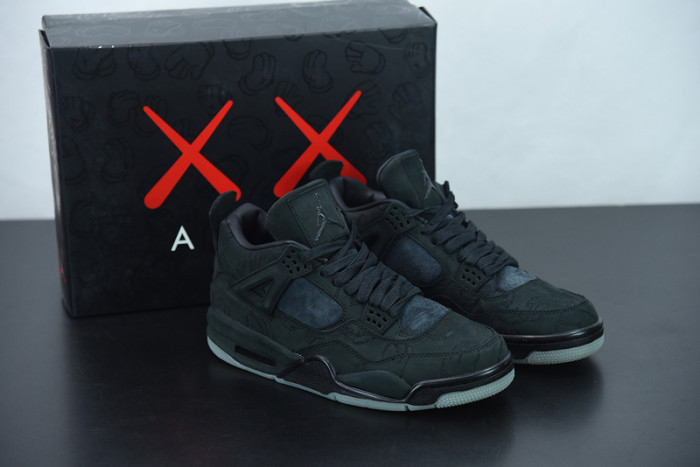 kaws x air jordan 4 black aj4 930155-001