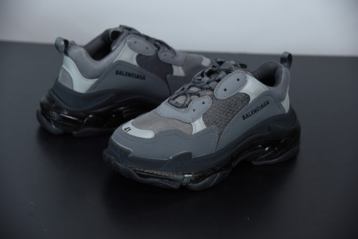 balcia triple s sneaker clear sole dark grey