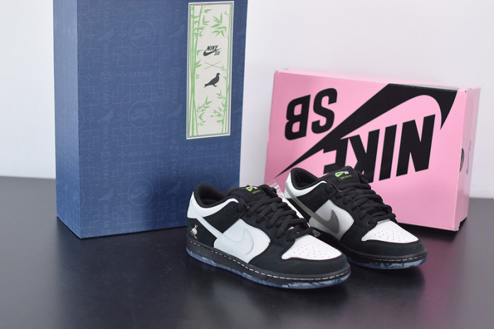 nike sb dunk low staple panda pigeon bv1310-013