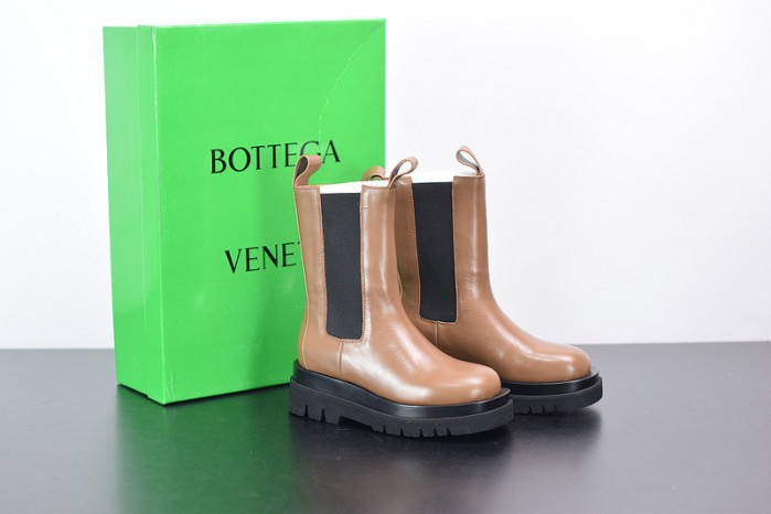 Bottega Veneta Chelsea Tire Leather high Boot