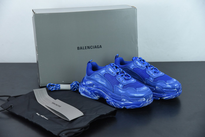 balcia triple s sneaker faded blue