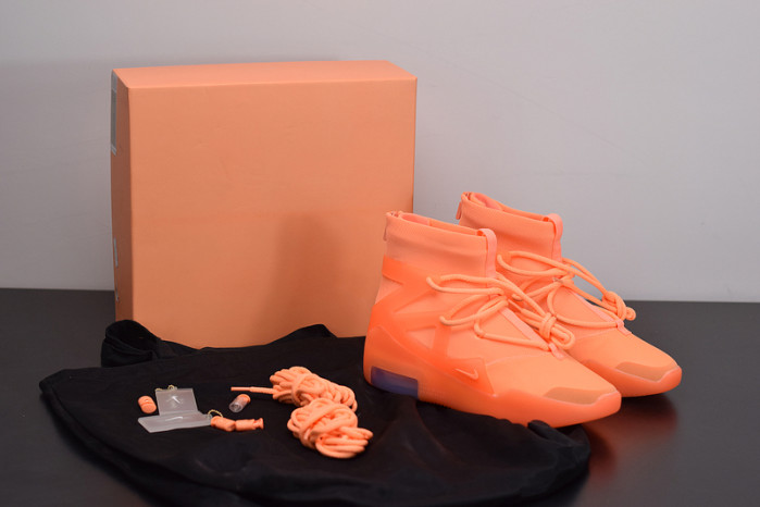 nike air fear of god 1 orange pulse ar4237-800