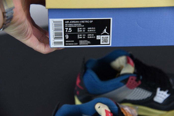 air jordan 4 retro union off noir dc9533-001