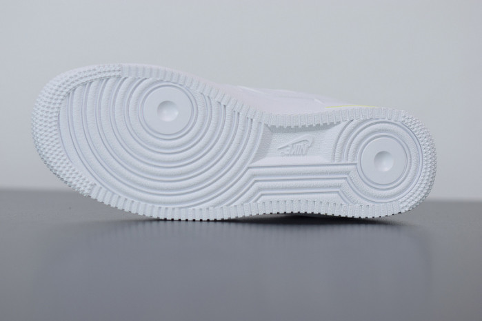 nike air force 1 low double air low white barely volt cj1379-101