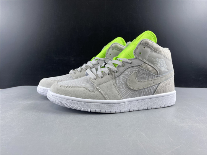 air jordan 1 mid vast grey ghost green cv3018-001