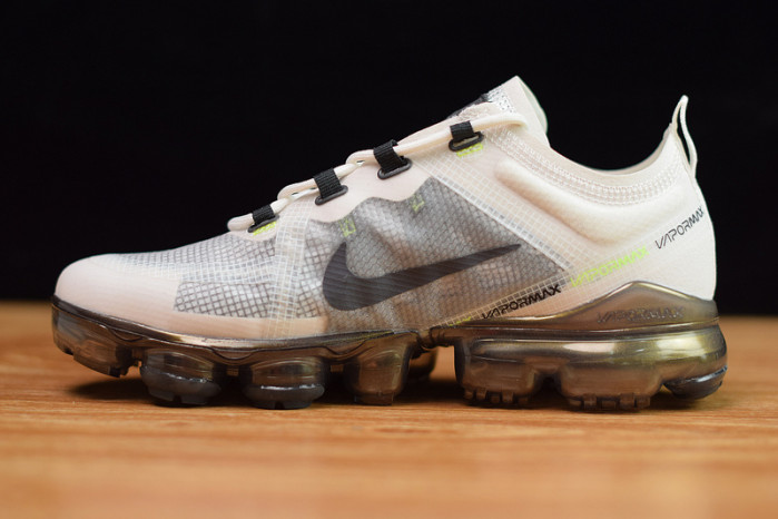 nike air vapormax 2019 premium white platinum tint lime blast at6810-100