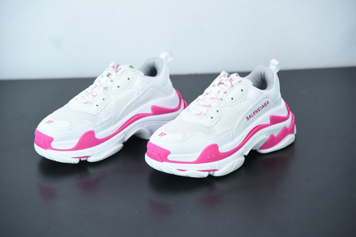 balcia triple s sneaker fluo pink white