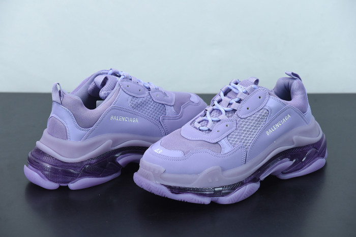balcia triple s sneaker clear sole purple