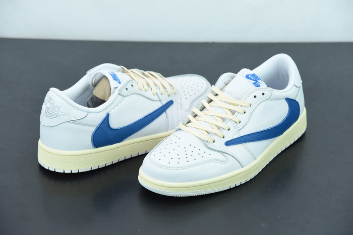 travis scott x air jordan 1 low white navy blue cq3277-100