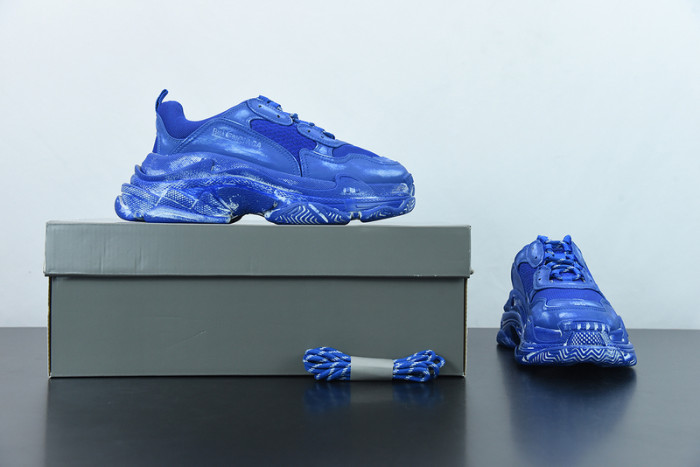 balcia triple s sneaker faded blue