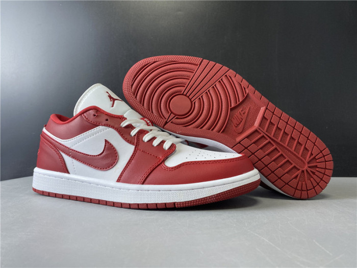 air jordan 1 low gym red white 553558-611
