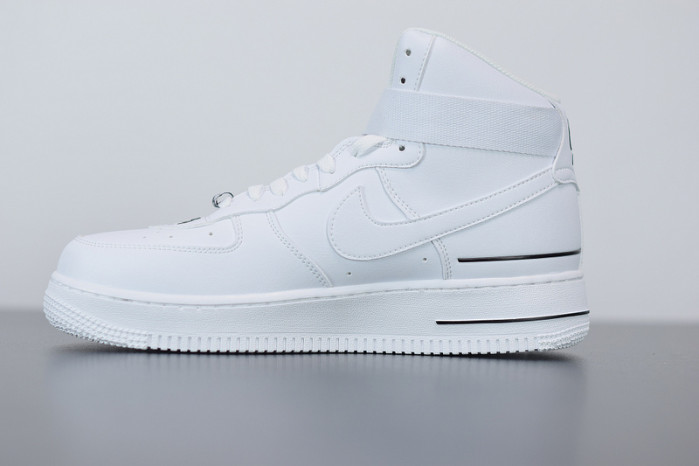 nike air force 1 high dual air white black cj1385-100
