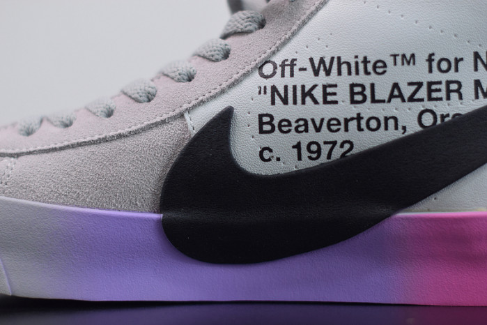 nike blazer mid off-white wolf grey serena "queen" aa3832-002