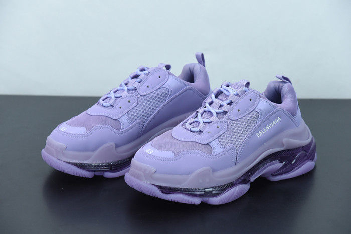 balcia triple s sneaker clear sole purple