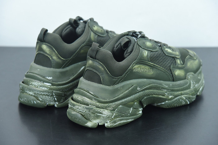 balcia triple s sneaker faded green