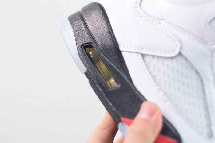 air jordan 5 retro fire red silver tongue da1911-102