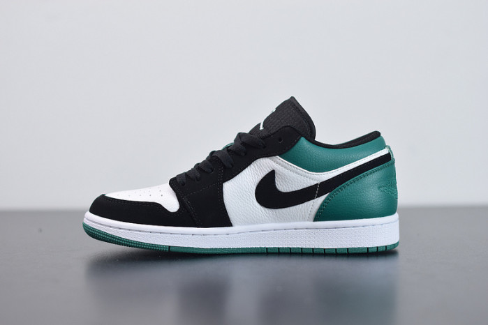 air jordan 1 low white black mystic green 553558-113