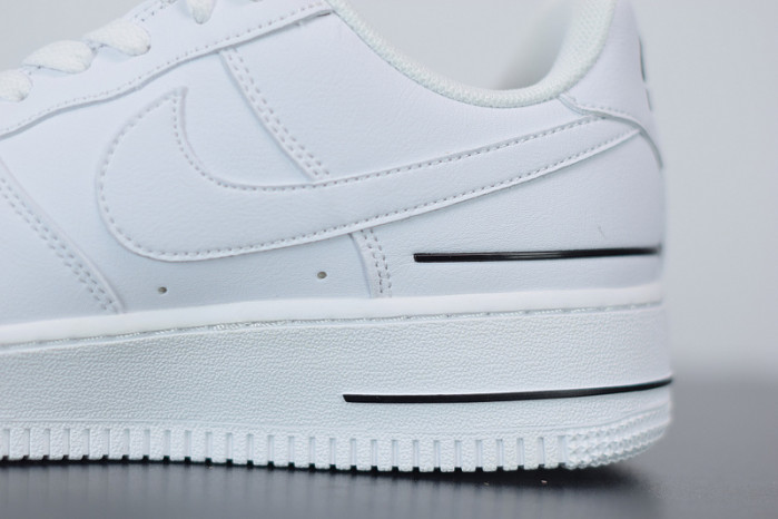 nike air force 1 low double air low white black cj1379-100