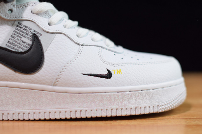 nike air force 1 mid utility white black 804609-103