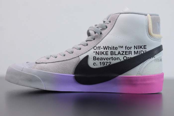 nike blazer mid off-white wolf grey serena "queen" aa3832-002