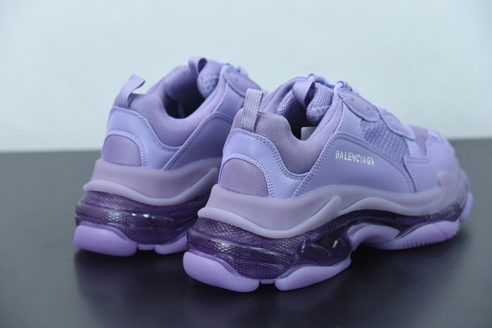 balcia triple s sneaker clear sole purple