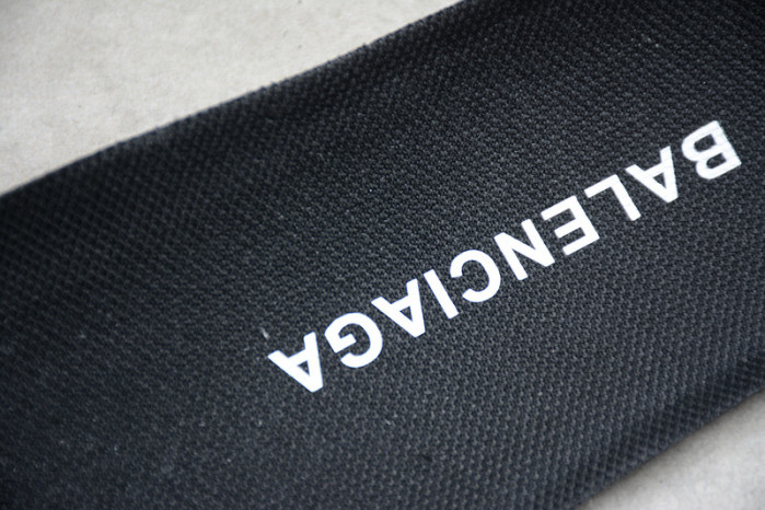 balcia triple s sneaker black clear sole