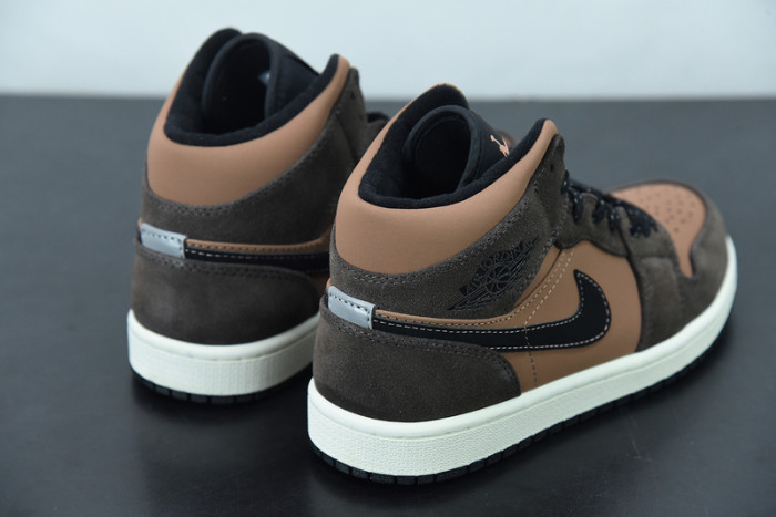 air jordan 1 mid se dark chocolate dc7294-200