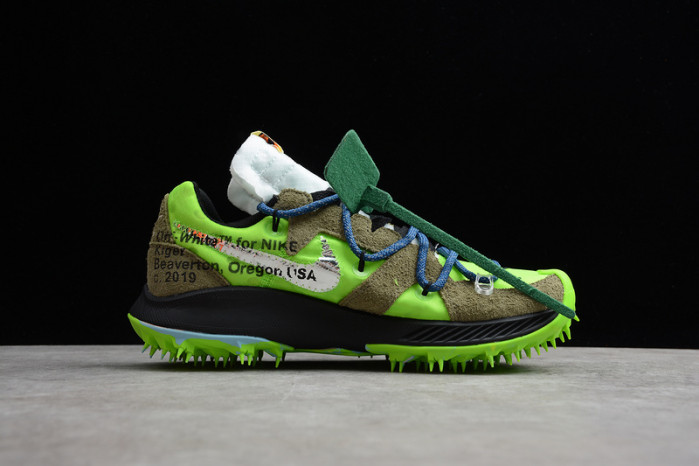 nike zoom terra kiger 5 off-white electric green cd8179-300