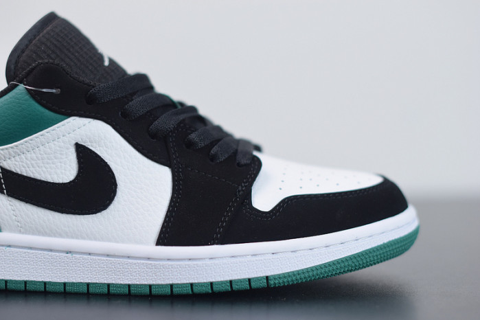 air jordan 1 low white black mystic green 553558-113