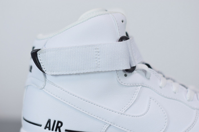 nike air force 1 high dual air white black cj1385-100