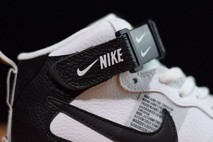 nike air force 1 mid utility white black 804609-103