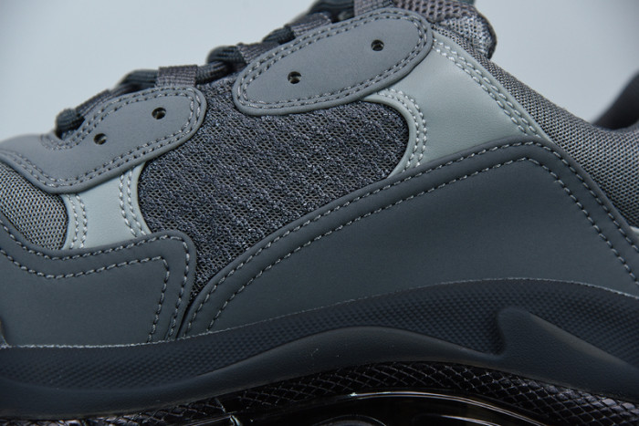 balcia triple s sneaker clear sole dark grey